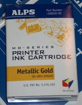 Alps 106030-00 Micro Dry, Metallic Gold Ink Cartridge, Box/1 printer supplies by Alps